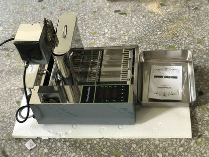 800-1000Peças/H Donuts 2000W Aquecimento Elétrico com Controle por Computador Máquina Automática de Fazer Rosquinhas de 4 Fileiras Máquina de Fazer Rosquinhas Automática 110V