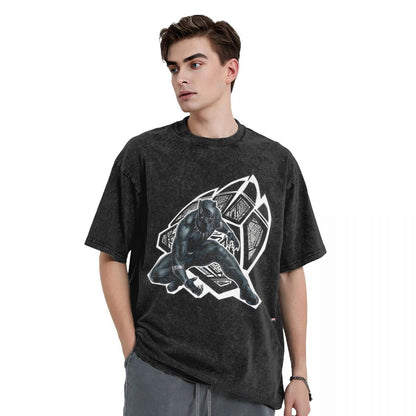 Men's Frgrt T Shirt Black Panther 100% Cotton Clothing Humorous Short Sleeve Crew Neck Tee Shirt 6XL T-Shirts