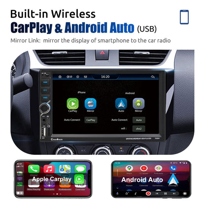 7 Inch HD Touch Screen Car Radio 2 Din High Quality Video Player Wince Wireless CarPlay Android Auto Bluetooth Rear Camera