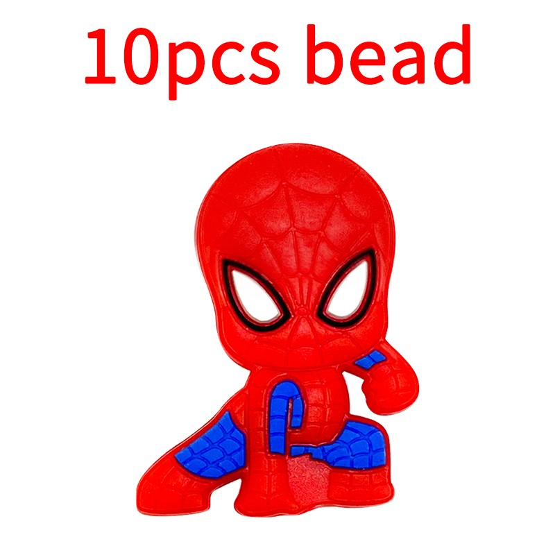 10pcs Mickey Minnie Silicone Pacifier Clips Food Grade Teethers For Baby DIY Baby Soother Nursing Pacifier Chain Accessories