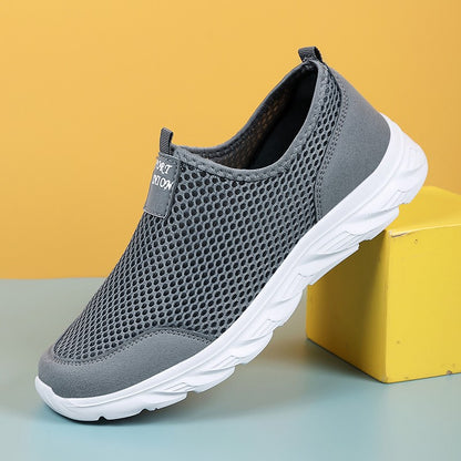 Tênis Casual Masculino Leve 2023 Respirável Slip-on Antiderrapante para Caminhada ao Ar Livre Tamanho 39-47