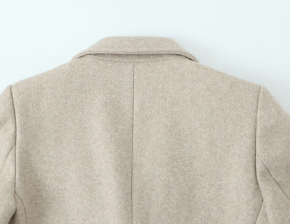 2025 autumn new women's casual fashion simple temperament elegant loose soft padded shoulder coat jacket