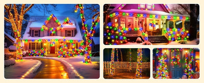 Large Solar Panel Fast Charge Lamp Outdoor Solar String Fairy Light Waterproof Garland String Lights For Christmas Party Garden
