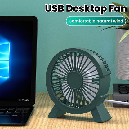 Mini USB Rechargeable Table Fan Portable USB Small Fan Fan For Student Dormitory Computer Summer Gadget Home Desk Office