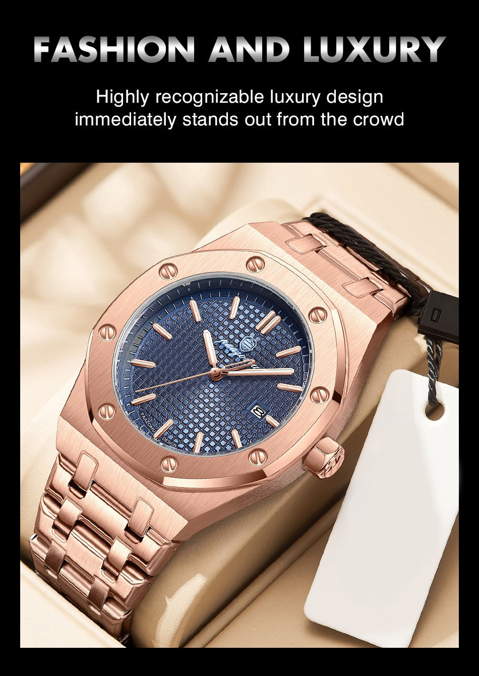 PAAZOMU Luxury Business Man Wristwatch Waterproof Luminous Date Men Watch Stainless Steel Fashion Quartz Watches For Men Reloj