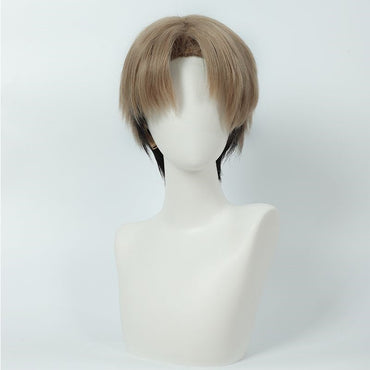 Chainsaw Man Kishibe Cosplay Wig Synthetic Short Straight Wig Anime Coser Heat Resistant Fiber High Quality Wig Halloween Party