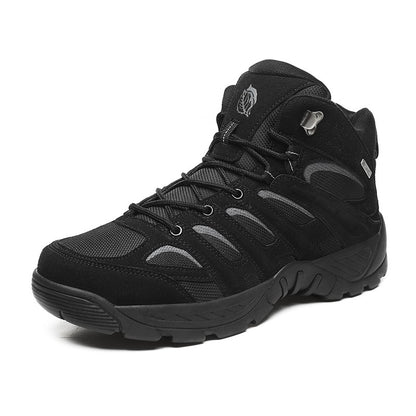 Novas Botas de Couro Masculinas de Alta Qualidade Tênis de Pesca Caça Deserto Combate Botas Masculinas Sapatos de Caminhada ao Ar Livre Botas de Tornozelo Segurança no Trabalho