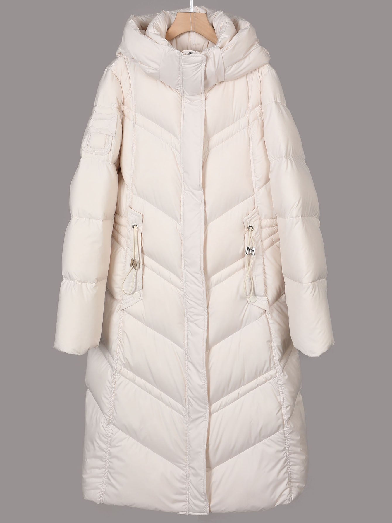 Super thick 400g filling White duck down Bread Coat Female Brand Winter Women's Extended Knee-Length Luxury down Jacket Warm