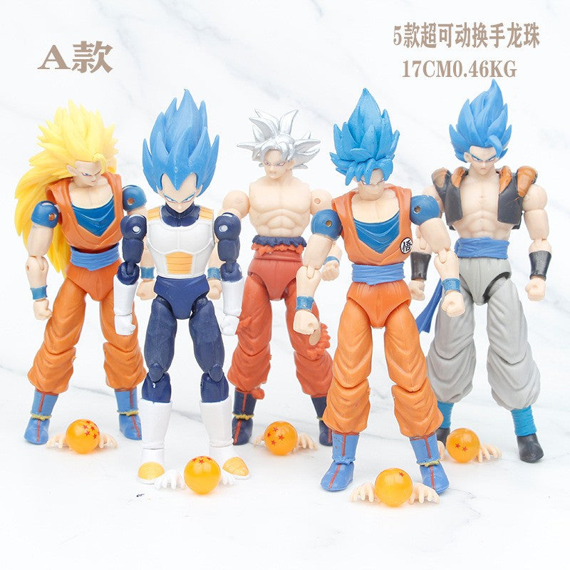 Dragon Ball Z Son Goku SSJ Battle Damage Legendary Super Saiyan Action Figure Model Toys Joint Movable Doll Christmas Present