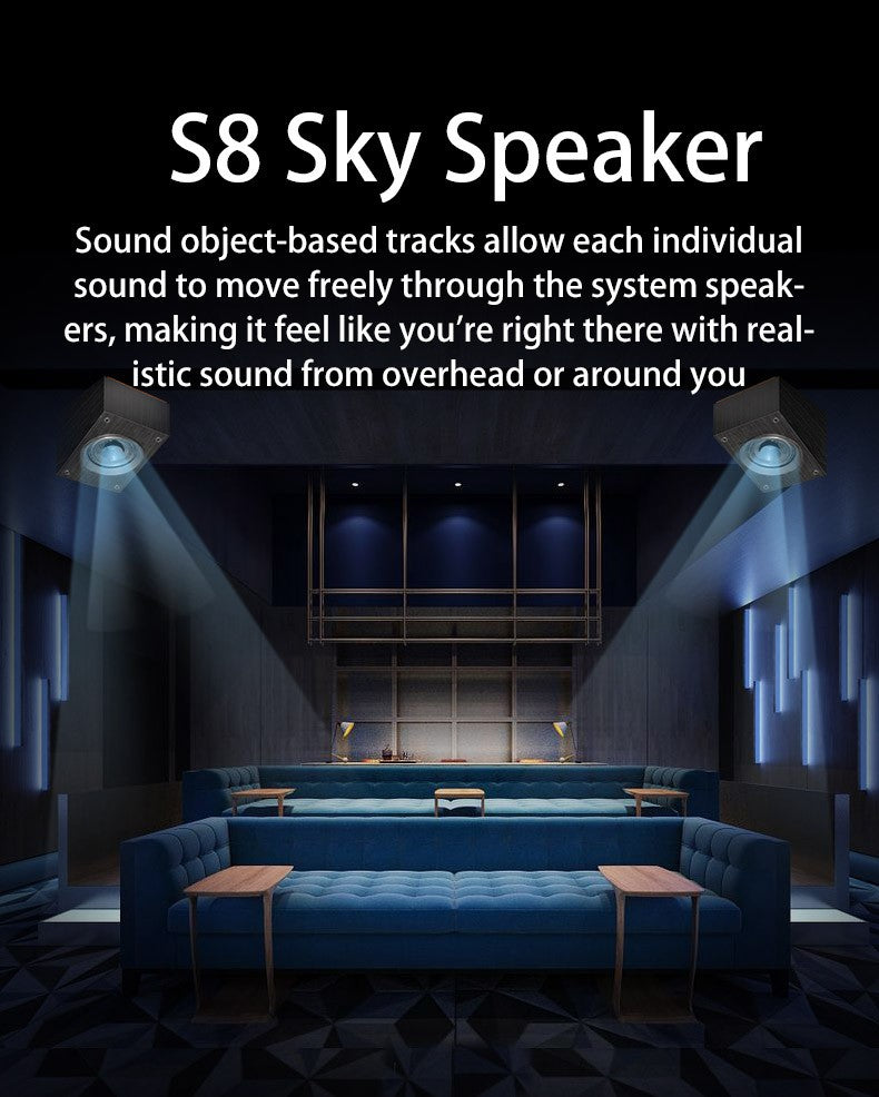 Conjunto de áudio Bluetooth de home theater com rede inteligente e 7.2 canais Balenald Dolby Atmos de última geração