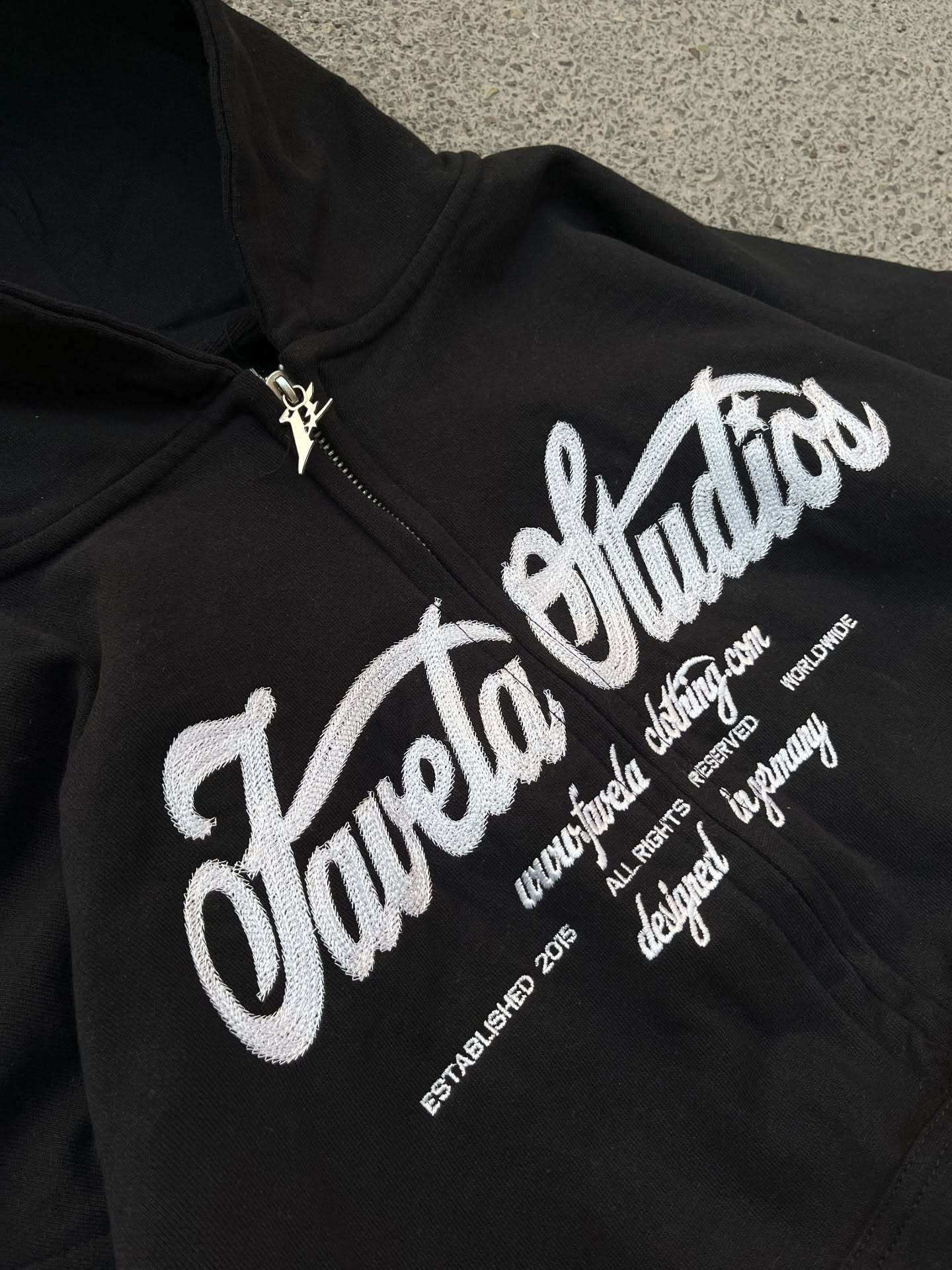 American style Y2K New Fashion Simple Black Oversized Zipper Hoodie Female Harajuku Gothic Casual Joker Couple Street Wear