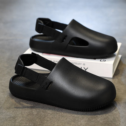 Men's casual hole shoes summer new EVA breathable soft soled sandals outdoor waterproof beach shoes youth fashion Joker slippers