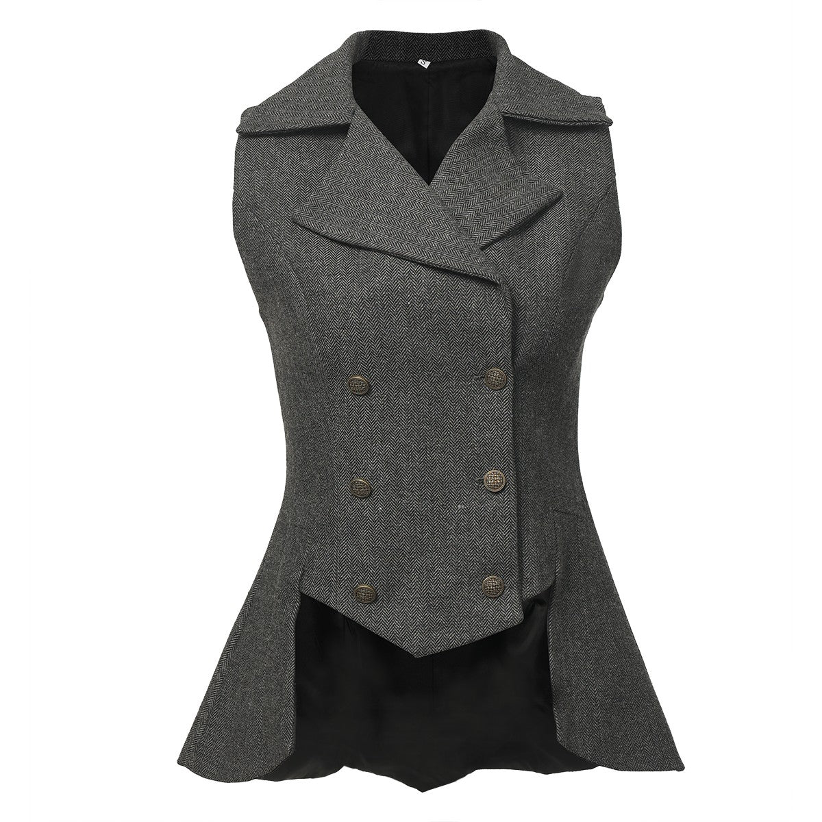 Colete Vitoriano Feminino Vintage Steampunk Renascentista com Cauda Curta