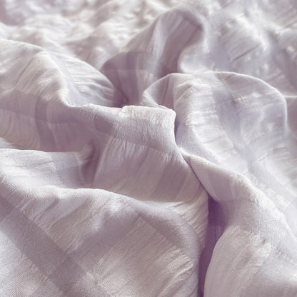 Conjunto de cama de renda coreana 3 peças de seersucker (1*Capa de Edredom + 2*Fronhas, Sem Enchimento) para quarto de hóspedes