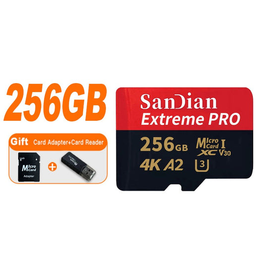 Origina Micro TF SD Card 128GB 256GB Class 10 High Speed Memory Card U3 4K 512GB TF Flash Card 1TB for Smartphone Camera Drone