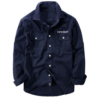 Brand Cotton Shirt Men's Spring Casual Cargo Shirts Male Long Sleeves Shirts Camiseta Masculina Plus Size 5XL 6XL