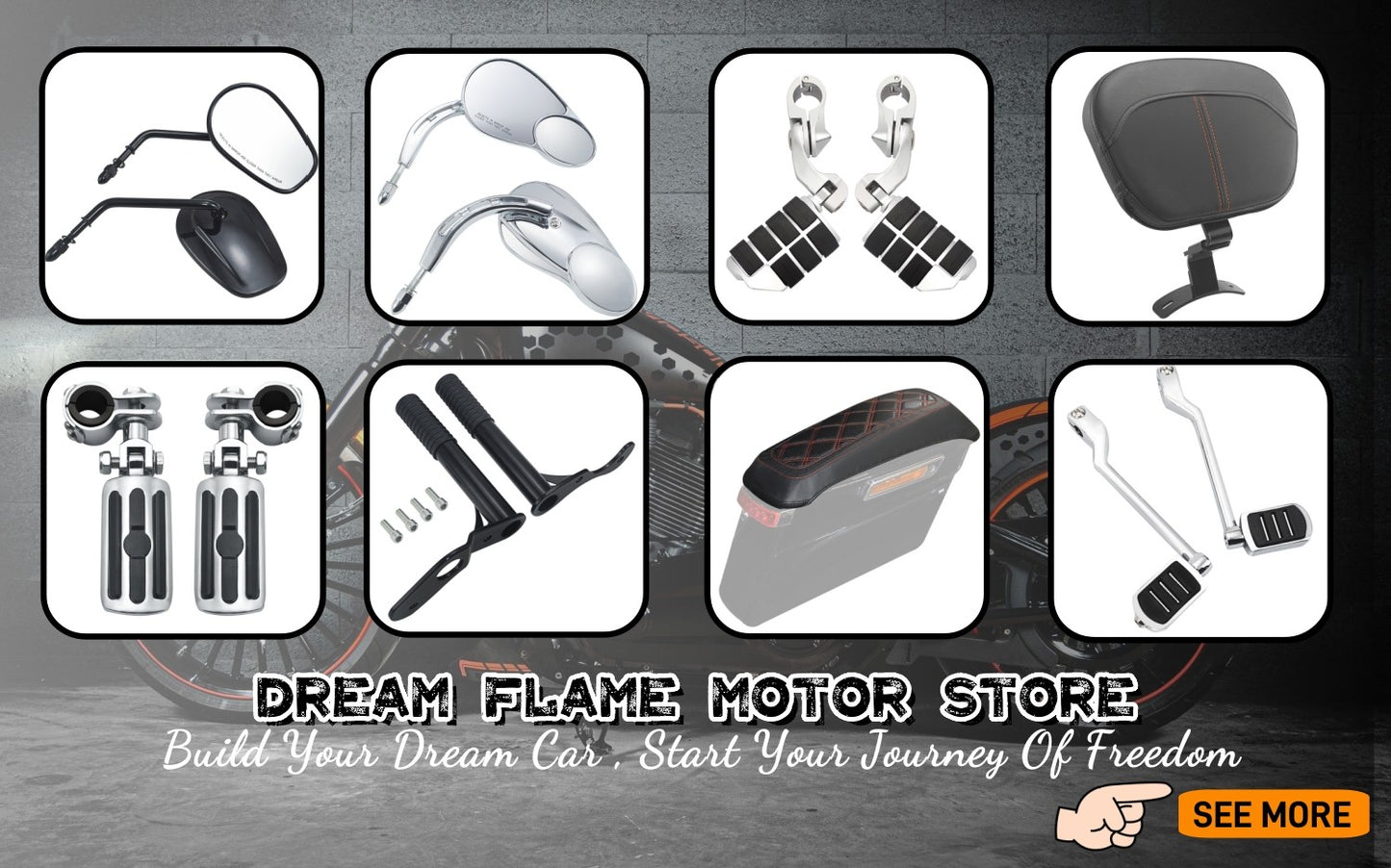 Kit de Suporte para Pedaleira Traseira de Passageiro para Motocicletas Harley Davidson Cross Bones FLSTSB 08-11 Softail Slim FLS FLSS 12-17