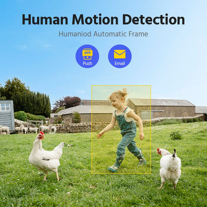 ANNKE 5MP Wireless Home Camera System 2PCS Cam Kit Security System Cameras PIR Human Detection 4CH Dual wifi Homebase