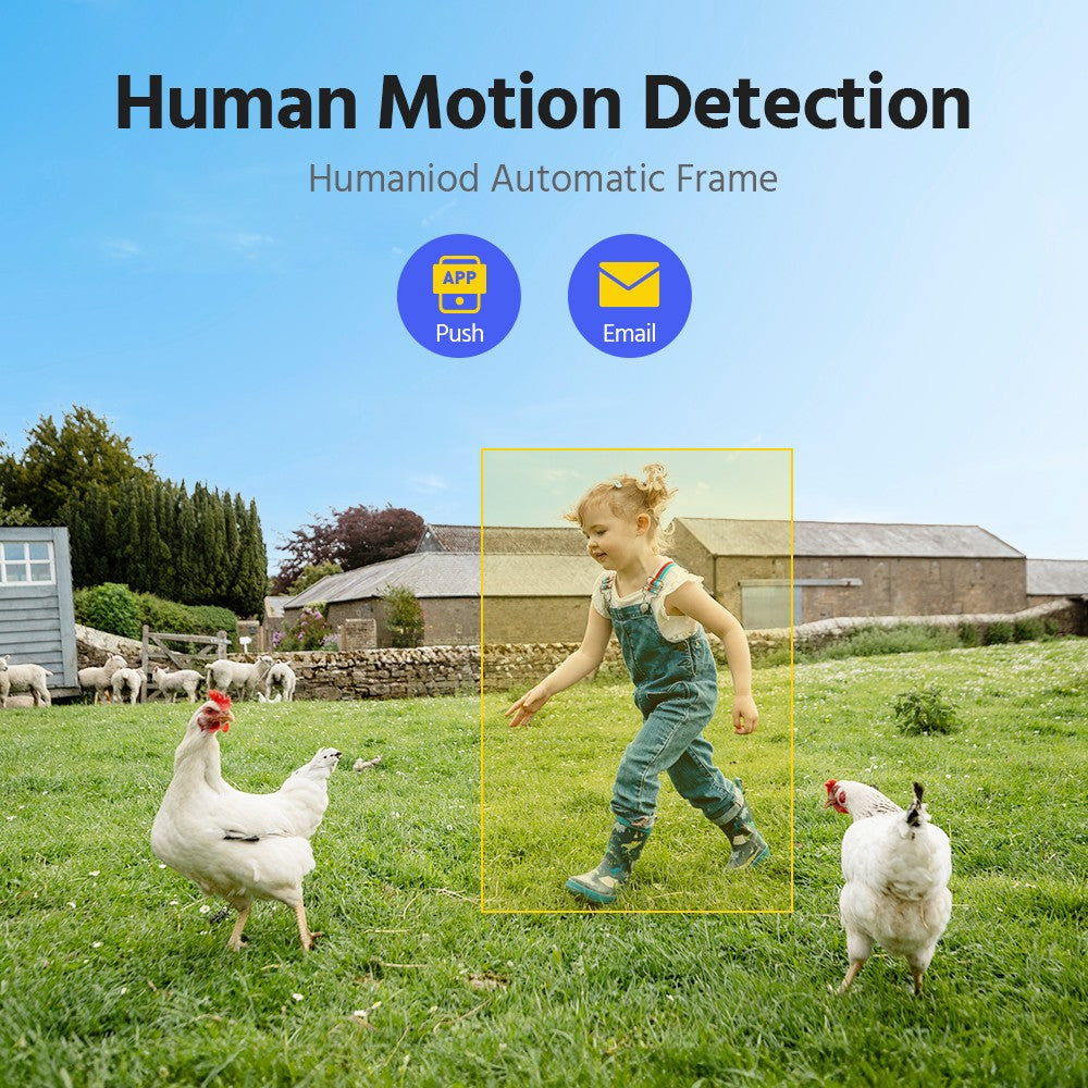 ANNKE 5MP Wireless Home Camera System 2PCS Cam Kit Security System Cameras PIR Human Detection 4CH Dual wifi Homebase