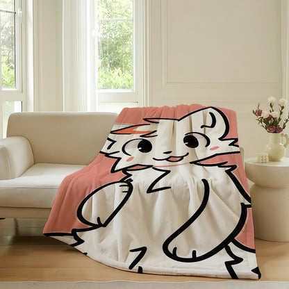 Cartoon cute B-Boykisser Blanket For Sofa Office Bed Plane Travel Sleep Read Relax Camping Soft And Warm