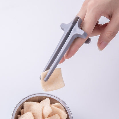 Hashis de dedo, mãos sujas, hashis de lanche, jogar, hashis de dedo, pegador de batata frita para preguiçoso