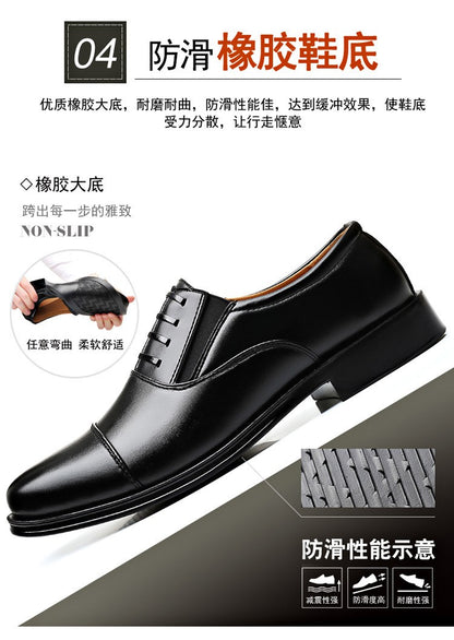 Mens Formal Leather Shoes Slip on Dress Wedding Casual Flats Luxury Walking Oxfords Office Work Zapatos Para Hombre Plus Size