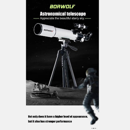 Telescópio Monocular 70mm Abertura 500mm, Telescópio Refrator Profissional Portátil para Iniciantes em Astronomia, Telescópio Portátil
