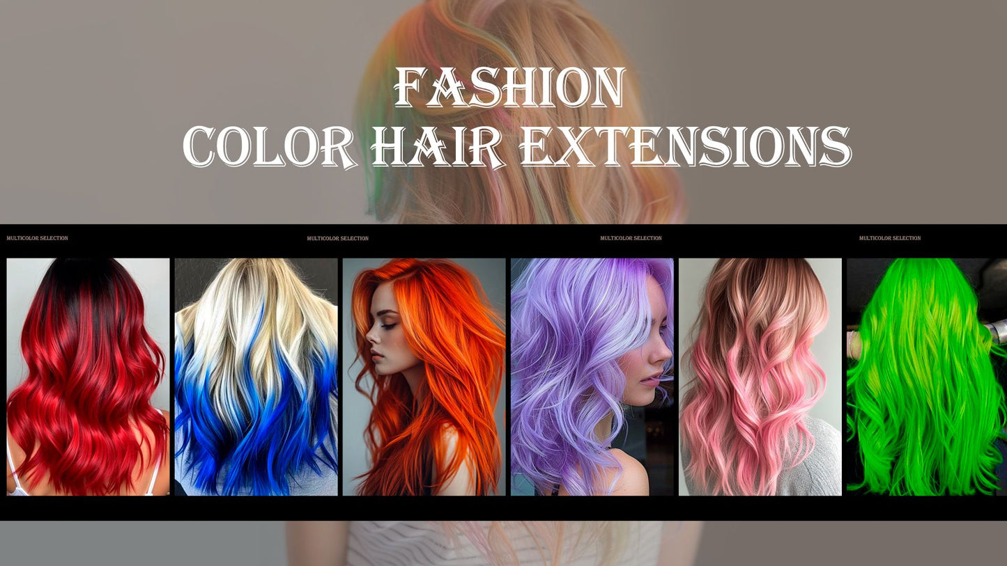 1 5 11 Peças/lote de Extensões de Cabelo Tic Tac Mechas de Várias Cores Sintéticas 22 polegadas Peças de Cabelo Arco-Íris para Meninas Mulheres Crianças