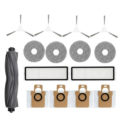 Escova Principal Lateral Filtros Pano Plástico Conforme Mostrado Para Dreame L10S Ultra / S10 Pro XIAOMI Mijia Omni 1S B101CN Robô X10+ Aspirador Robô