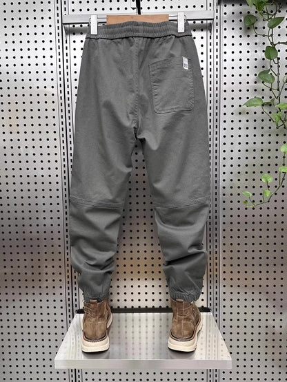 American Sle Workwear Pants Men's Trendy Brand Cuffed Harem Pants Splice Function down Jaet Spring Autumn Thin Casual Pants