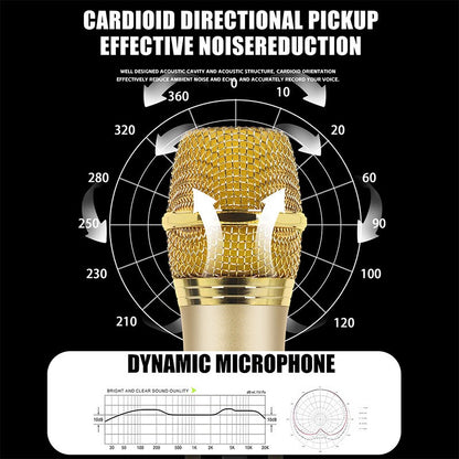 Microfone Sem Fio Xiaomi 2.4G UHF Frequência Fixa 2 Canais Microfone de Mão Para Festa Ao Vivo Karaokê Reunião Profissional