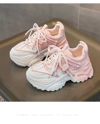 Women's Shoes Casual Shoes Spring Sneakers Platform Woman-shoes Tennis Female Fashion Thick Sole 2024 Roses Trainers Increased I