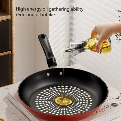 Nova Panela Antiaderente de Cristal Diamante Panela Fritura Multifuncional de Ferro Fácil de Limpar Utensílio de Cozinha Fogão a Gás e Indução