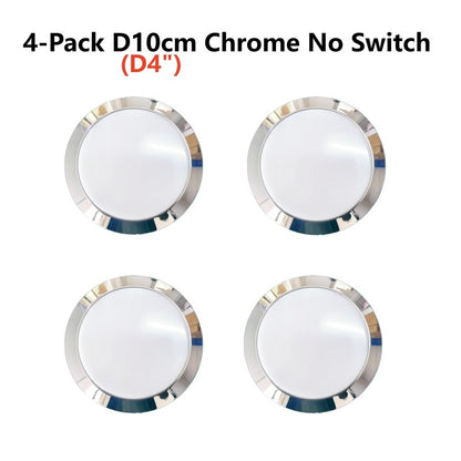 Tokili 12V/24V Dual Volt Ultra-Thin LED Puck Lights, Interior RV Marine Overhead Light, for Camper Cabin, Boat & Trailer Ceiling