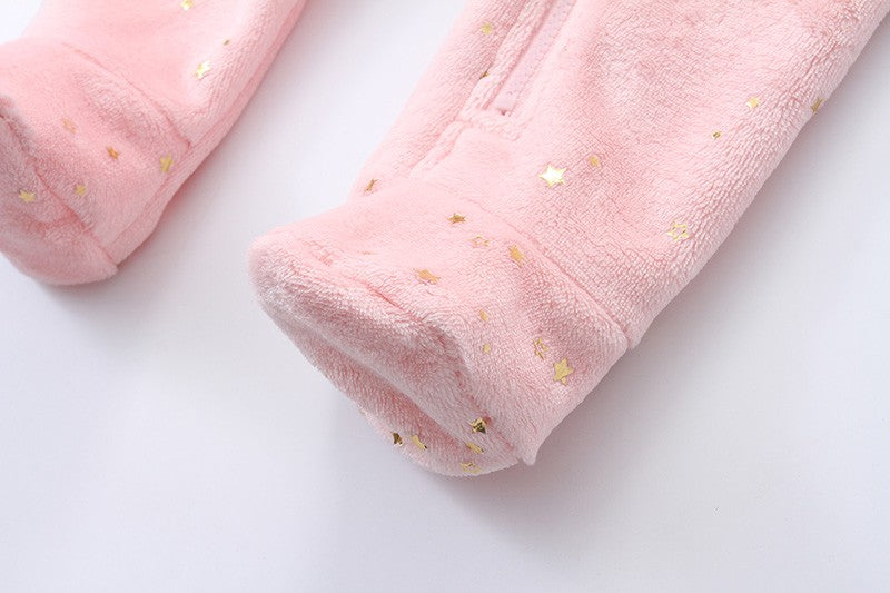 Newborn Baby Clothes Flannel Autumn Winter Baby Boys Girls Rompers Cartoon Newborn Bodysuit Soft Warm Jumpsuit for Babies 0-12M