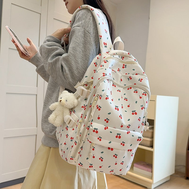 Mochila Bonitinha para Meninas Moda Bolsa Escolar Grande Capacidade Bolsa Escolar para Estudantes Bolsa de Armazenamento de Viagem Portátil para Crianças Bolsa de Praia