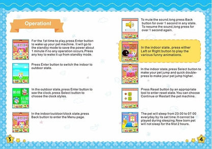 Tamagotchi Animal de Estimação Virtual Eletrônico Com Tela Colorida Jogo de Bolso Interativo Máquina de Jogo de Namoro de Animal de Estimação Virtual Brinquedos de Jogo para Crianças Meninas