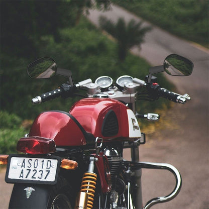 Espelhos retrovisores musculosos de motocicleta 8MM com piscas de LED para Harley VRSCF V-Rod 2009-2017 2016 2015 2014 1 Par Preto/Prata