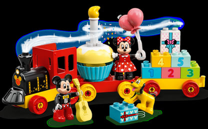 LEGO Tesouro 10941 Trem de Aniversário do Mickey e da Minnie Brinquedo de Construção de Quebra-Cabeças Infantis Presente