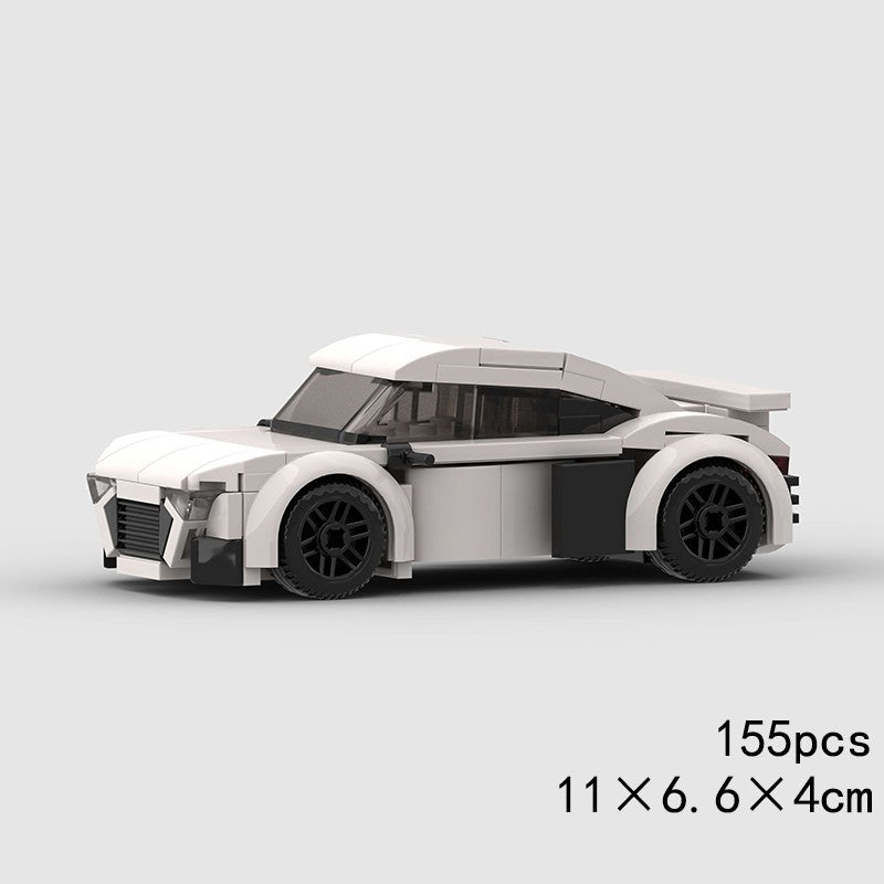 MOC Speed Sports Super Carro de Corrida Blocos de Montar DIY Tijolos Cidade Rally Técnico Grande Veículo de Corrida Presente de Natal Brinquedo