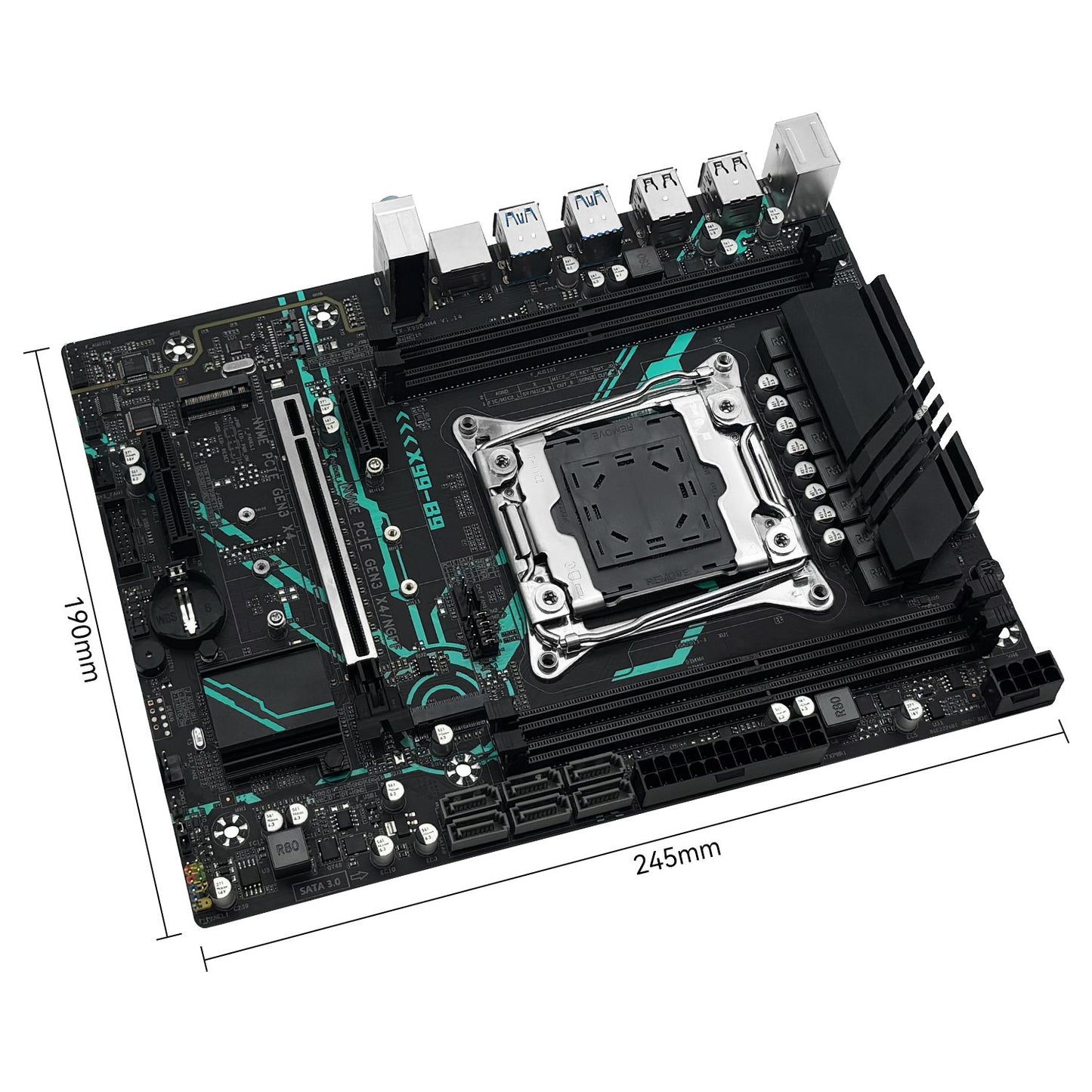 Placa-mãe MACHINIST X99 B9 chip C612 Opcional combo de CPU Processador Xeon E5 2680 V4 LGA 2011-3 e kit de RAM DDR4 de 16 GB USB3.0
