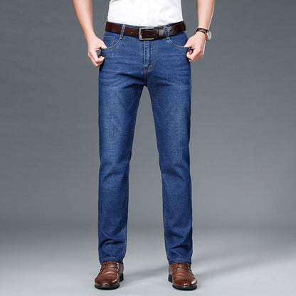 JEAN2025 Autumn/Winter new men's casual pants, high-quality business formal sportswear jeans, straight-leg stretch long pants