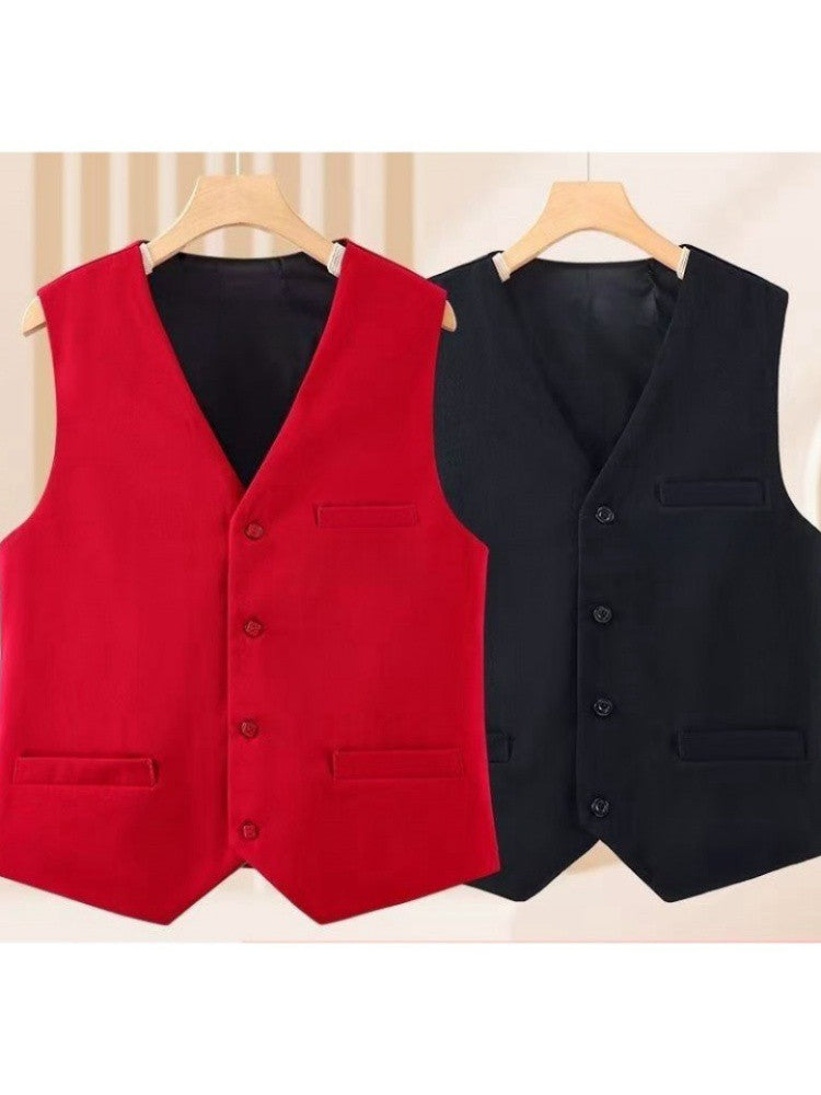 New Casual Chic In Office Lady's Plus Size Waistcoat Matching Elegant Lady's Vest V-Neck Sleeveless Tank Top Loose Coat Jacket
