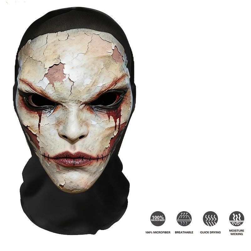 3D Breathable Mesh Full-face Mask. Perfect for Halloween, Christmas, Valentine's Day, and Themed Parties