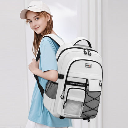 Mochila Escolar Estilo Japonês Bolsa Pequena para Boneca Grande Capacidade para Estudantes do Ensino Médio e Fundamental Masculino e Feminino Jovem Casual