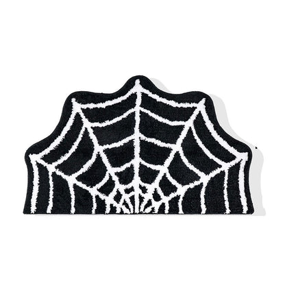 Halloween Bath Mat Gothic Bedroom Carpet Spider Web Floor Bathroom Home Decor Decoration Kitchen Living Rugs Room Rug Mats