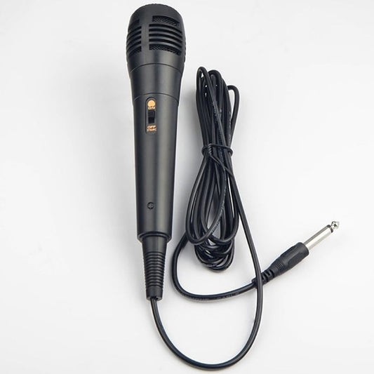 Microfone Dinâmico Profissional Com Fio Vocal para Gravação Karaokê Tubo de Voz 6.35mm /3.5mm