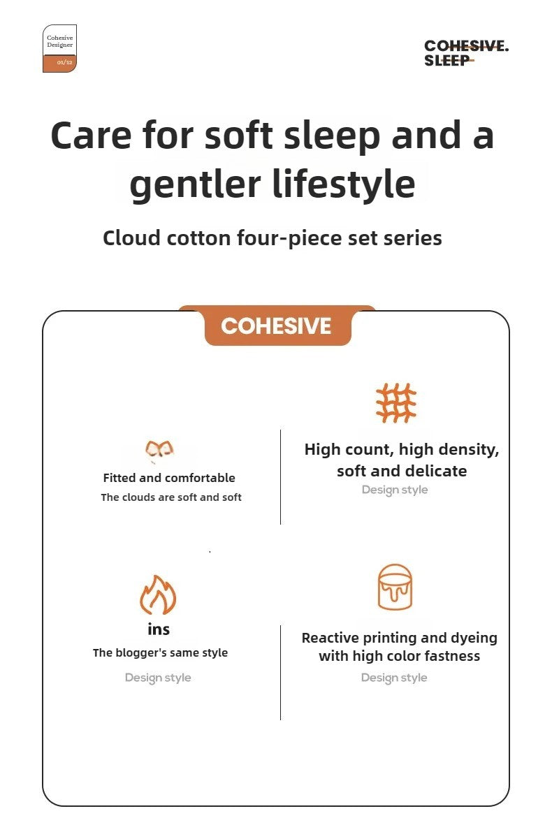 2025 new class A can sleep naked washed cotton solid color sheets student dormitory simple double-spell four-piece bedding