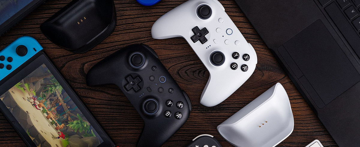 8BitDo Ultimate 2 Bluetooth Gamepad Game Controller with TMR Joysticks & Hall Effect Triggers for Nintendo Switch 2,PC,Windows