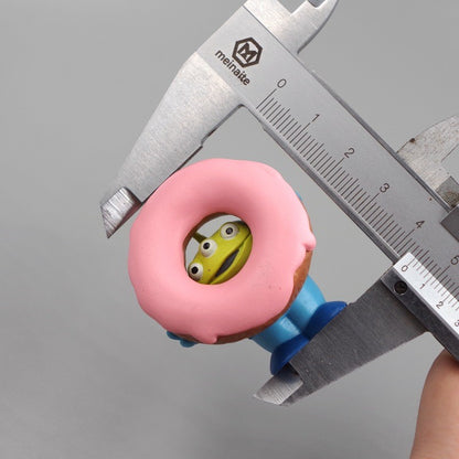 4 peças Disney Anime Toy Story Mini Pvc Engraçado Figura de Ação Alienígena Cachorros Quentes Pizza Kawaii Modelo Diy Decoração de Bolo Presentes de Aniversário Infantis